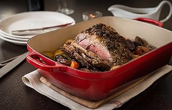 【メキシコ製】CINSA レクタングラーロースター【 ROASTING PAN】 Stainless Steel Roaster with Nonstick Rack – Chantal